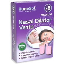 Dilatator nazal anti-sforăit, roz mediu, pachet de 8, dilatator nazal pentru asistență la somn și respirație, dilatator nazal, dispozitive