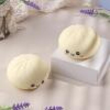 2 pelotas antiestrés blandas con forma de dumpling, elásticas, de TPR, juguete sensorial para aliviar el estrés, pelotas de masa suave para