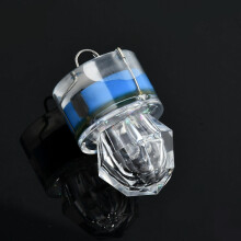(blue) New Mini fishing light small illuminating LED Deep Drop Underwater Diamond Flash Fishing Light Squid Fishing bait