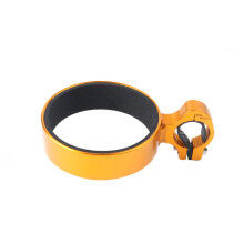(Yellow) Cycling Bicycle Water Bottle Rack Cage Bike Coffee Tea Cup Mug Holder Bracket