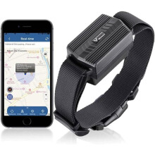 4G GPS-halsbånd for jakthunder, GPS-tracker for store hunder, hester, alpakkaer, vanntett IP66 GSM dyretracker, stor svart