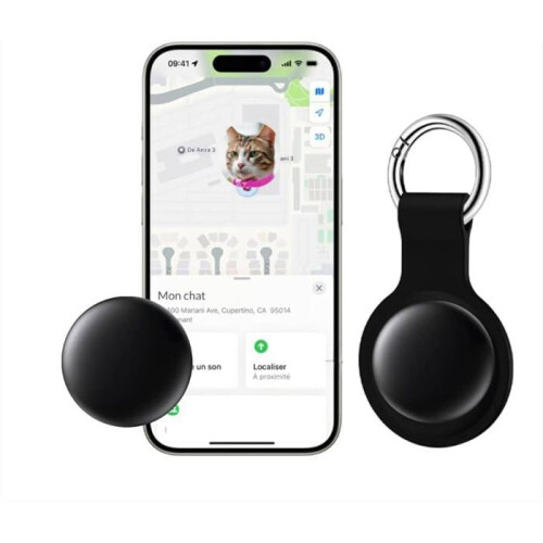 Pet Tag – GPS & Bluetooth Tracker για σκύλους και γάτες, IP67 αδιάβροχο, Find My Network, Περιλαμ