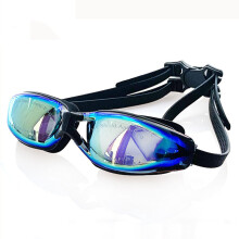 (Dazzling black) Unisex Swimming Glasses Anti-fog Anti-UV Adjustable Diving Goggles Leak-Proof