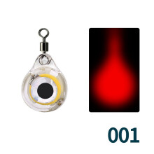 (1) 1PCS LED Fishing Bait Trap, Underwater Glowing Light, Eye-Shaped Squid Lure