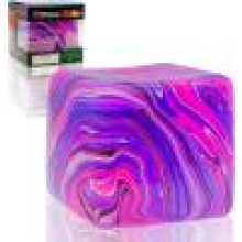Cubo antiestrés de crecimiento lento, blando, relleno de gel, juguete sensorial para aliviar la ansiedad, pelota elástica para apretar con f