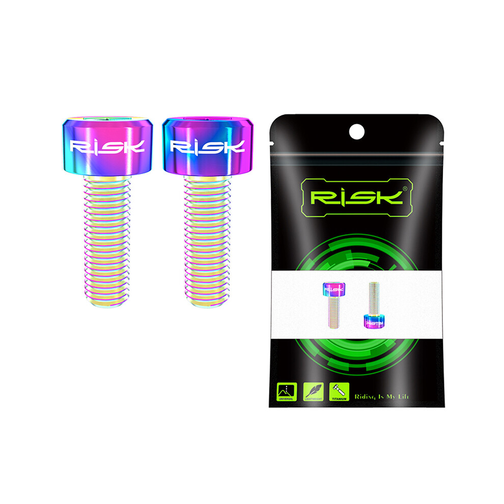 (Dazzling) 2Pcs Multicolor Sizes M5*14Mm Titanium Hex Screw Variable Speed Governor Screws 110691546333