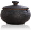 Creative retro ceramic ashtray with lid, 11 * 8CM/4.33 * 3.15 inches, black 1