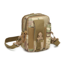 (Camouflage 3) Outdoor Hunting Sports Phone Pouch Running Belt Bag Holster With Shoulder Strap