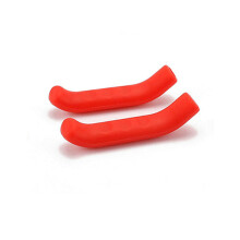 (Red) 1 Pair Silicone Brake Lever Grip Covers - Mountain Bike Bicycle Accessories Protector