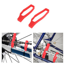 (Red) ENLEE E-6435469 1pair Bicycle Chain Guard Mountain Road Bike Chapter Protector