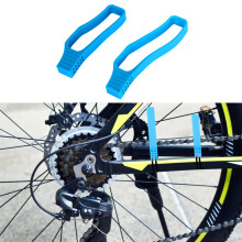 (Blue) ENLEE E-6435469 1pair Bicycle Chain Guard Mountain Road Bike Chapter Protector