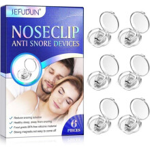 Set de 6 cleme nazale anti-sforăit, dilatatoare nazale anti-sforăit, expansoare nazale, protecție magnetică împotriva sforăitului