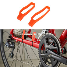 (Orange) ENLEE E-6435469 1pair Bicycle Chain Guard Mountain Road Bike Chapter Protector