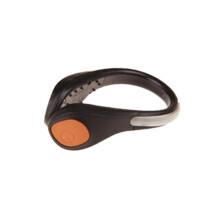 (Orange) LED Shoes Clip Safety Lights Night Running Jogging Biking Warning Flashlight