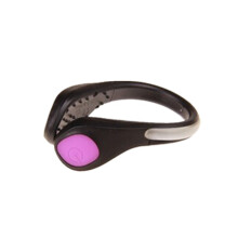 (Pink) Outdoor Sports LED Shoe Clip Light Luminous Night Riding Safety Warning Flashing
