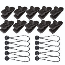 10PCS Tent Clips, Outdoor Canopy Plastic Buckle Fixing Clips
