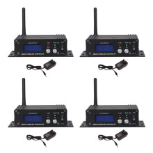 4X DMX 512 Wireless Controller Receiver Transmitter LCD Display Power Adjustable for Disco DJ Stage Bar Light-EU Plug
