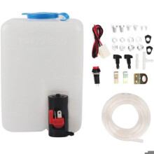 Universelles Scheibenwaschset, 12-V-Reinigungspumpe, 1,8-Liter-Wischwasserbehälter