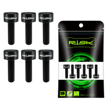 (Black, M5x18) 6PCS Handlebar Stem Screws M5*16MM M5*18MM Road MTB Mountain Bike Bolts