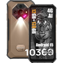 (Sand Dune) Ulefone Armor X16 Rugged Smartphone, Android 15 OS, 10360mAh, 128GB, 6.56” - Sand Dune/Wasteland Shadow