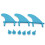 (Black) TPU Rudder Plastic Soft Surfboard Fin Set for Softboards 1