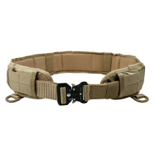 (Khaki suit) Tactical Battle Belt Set for Men - Adjustable, Outdoor CS Hunting Gear