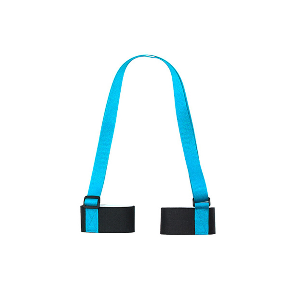 (Sky blue) Adult Double Shoulder & Single Shoulder Snowboard Straps with Ski Bindings, Handheld Bindings, Double Velcro Fixing