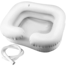 Aufblasbares Haarwaschbecken fürs Bett, mobiles Shampoo-Waschbecken für ältere und postoperative Patienten PZCC
