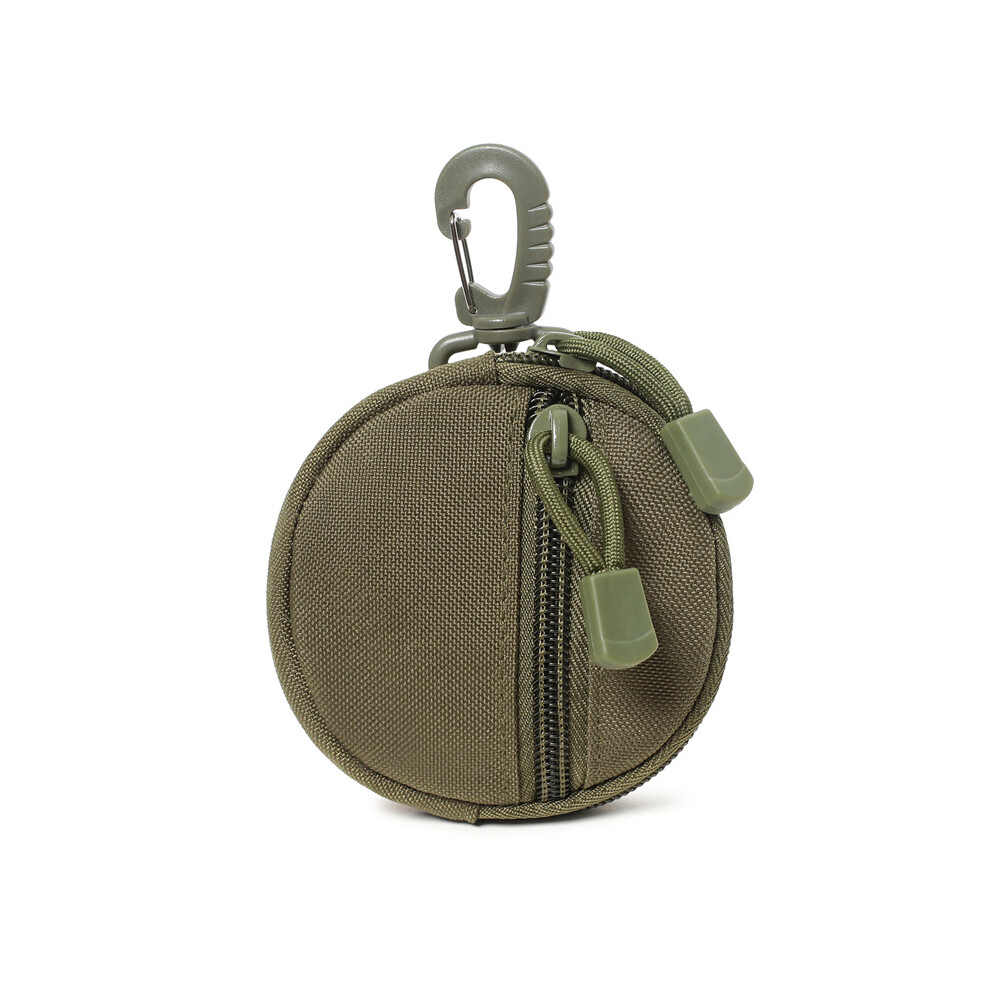 (Green) Tactical Mini Utility Molle Rounded Coin Bag Key Pouch Edc Organizer Hang Bag 110691548870