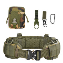 (Camouflage suit) Tactical Battle Belt Hunting Men Battle Belt Set Outdoor CS Hunting Belt Adjustable