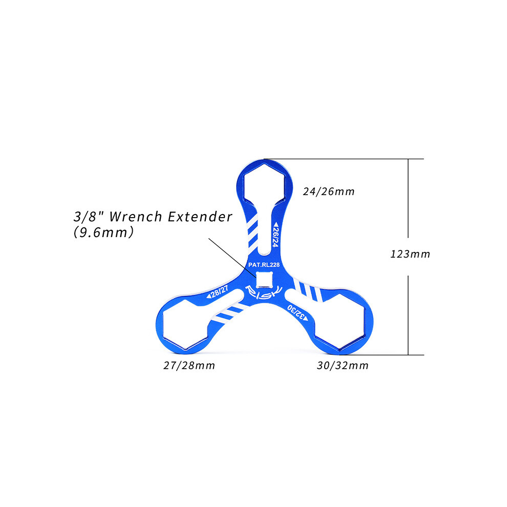 (Y-Shaped Wrench) Y-Shaped Front Fork Cap Wrench 8T/12T For Mtb Bicycles 123643789535