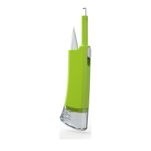 (Green) Fully Automatic Red Worm Earthworm Clip Bait Feeder with Light for Fishing