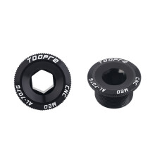 (M20-Black(2pcs)) 2PCS crank cover screw M18/M19/M20 bicycle tooth plate mountain bike screw