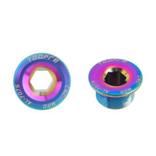 (M20-Glamour(2pcs)) 2PCS crank cover screw M18/M19/M20 bicycle tooth plate mountain bike screw