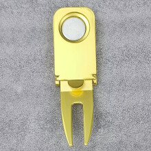 (Gold) Magnetic Golf Cigar Holder - Cart Clip Tool for Secure Cigar Storage
