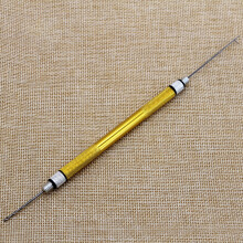 (Black) Detachable 2-End Bait Threading Pin & Drill Hook Fishing Accessories