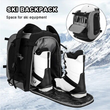 65L Ski Bag Snowboard Equipment Shoulder Bag Outdoor Adjustable Waterproof Bag