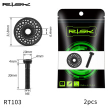 (Black 2) Titanium Alloy Bicycle Stem Cover MTB Folding Bike Headset Top Cap with Screw