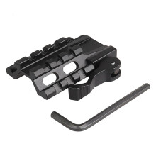 Tactical 45 Degree Offset 20MM Picatinny Scope Mount | 4-Slot Side Rail