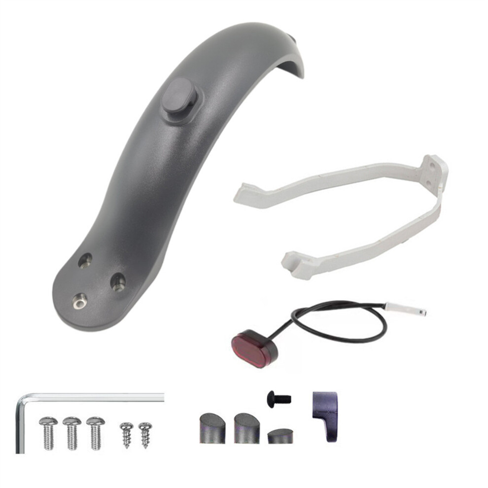(+) New Rear Fender & Mudguard With Tail Bracket For Xiaomi M365 Electric Scooter Red/Light 123643781034