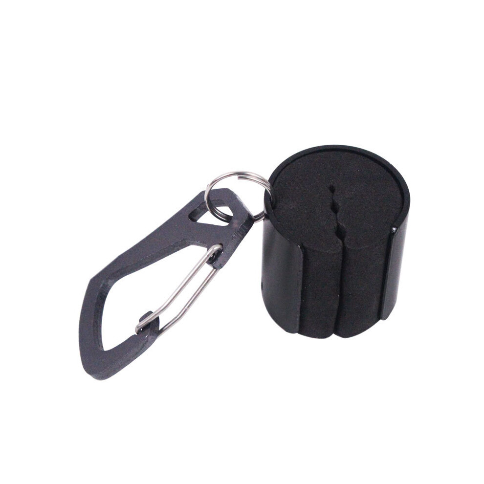 (Black) Portable Telescopic Buckle Fly Rod Hangers - Fishing Accessories Black 123643782864