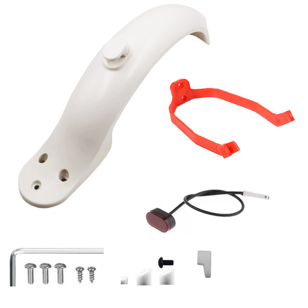 (+) Rear Fender Mud Guard Tail Bracket For Xiaomi M365 Electric Scooter New White/Red/Light 110691538161