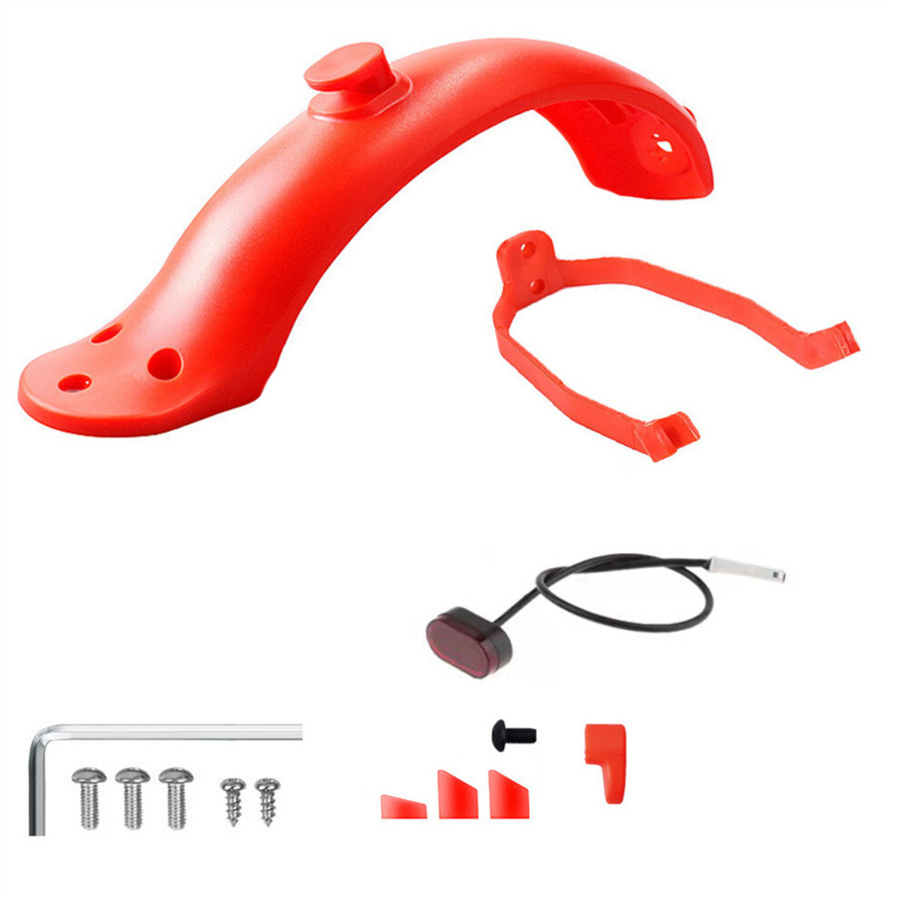 (+) Rear Fender Mud Guard Tail Bracket For Xiaomi M365 Electric Scooter New Red/Light 110691538208