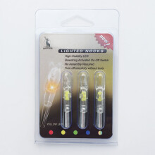(yellow) 3PCS Archery LED Lighted Nocks Tail 6.2mm For Compound Bow Hunting Arrow Nocks