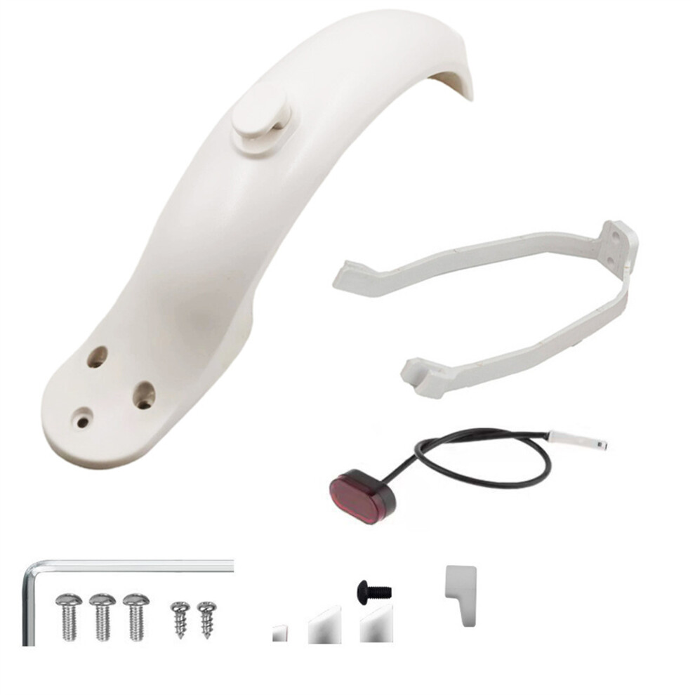 (+) Rear Fender Mud Guard Tail Bracket For Xiaomi M365 Electric Scooter New White/Light 110691538178