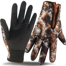 (Yellow, M) Warm gloves touch screen winter motorcycle windproof ski gloves for men and women for cycling outdoor camping hiking motorcycle