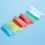 120 Sets Multicolor Hanging File Folder Tabs with Blank Inserts 2 Inches Plastic Hanging File Tabs for Hanging Folders 8