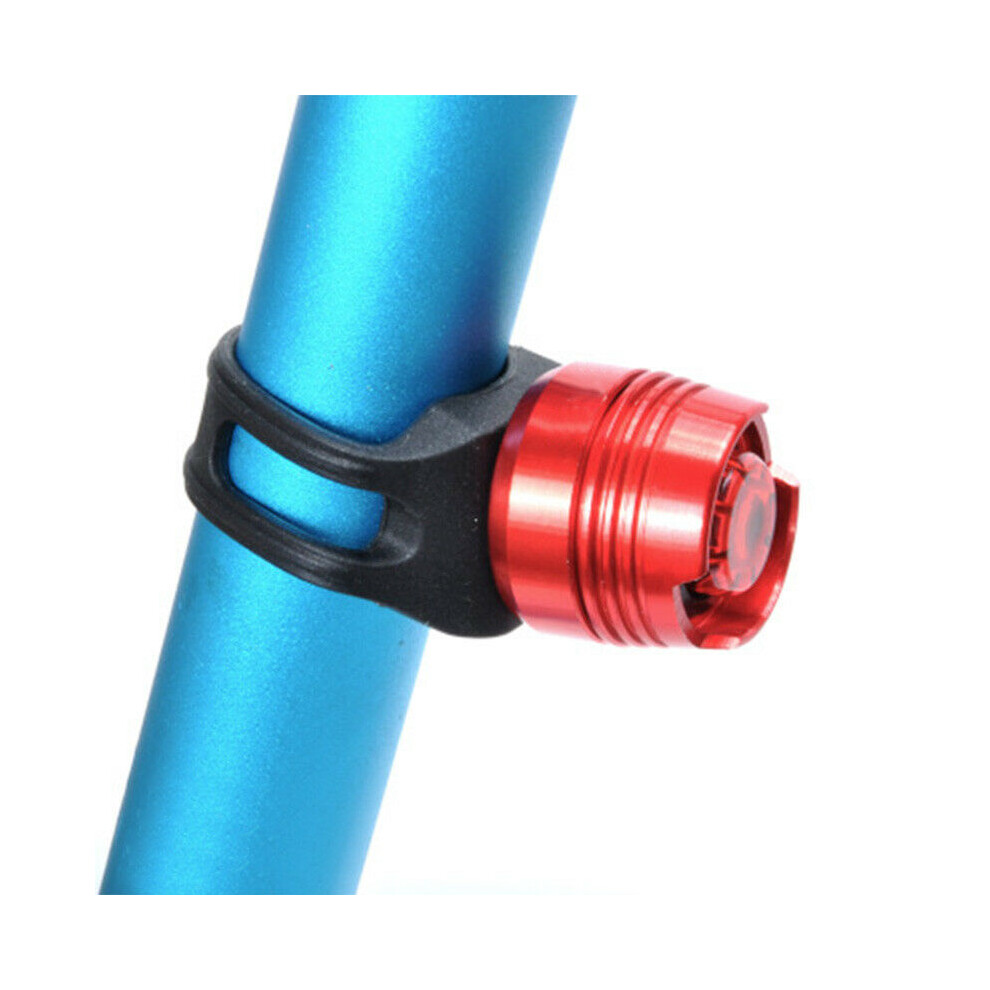 (Red) Led Bicycle Front And Rear Helmet Safety Bicycle Flashing Warning Light 110691553867