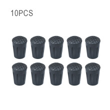 (Short (10pcs)) Non-Slip Round Protective Cover for Trekking Pole Feet - Universal Tip Protector