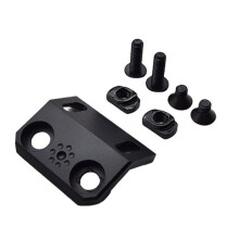 (Black) For M-LOK Keymod Rail M300 M600 Flashlight OffSet Streamlight Mount Rail Mount